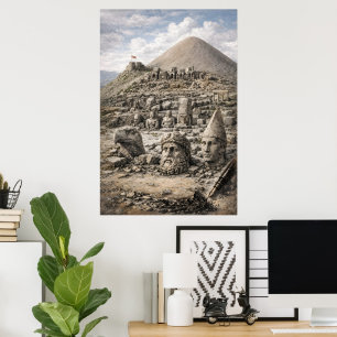 Mount Nemrut-erfenis – Oude standbeelden van Adıya Poster