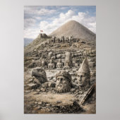 Mount Nemrut-erfenis – Oude standbeelden van Adıya Poster (Voorkant)