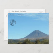 Mount Ngauruhoe (Neuseeland) Postkarte Briefkaart (Voorkant / Achterkant)