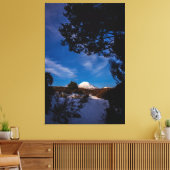Mount Ngauruhoe vanaf Mount Ruapehu Canvas Afdruk (Insitu (Woonkamer))