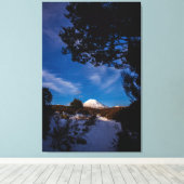 Mount Ngauruhoe vanaf Mount Ruapehu Canvas Afdruk (Insitu (Houten vloer))