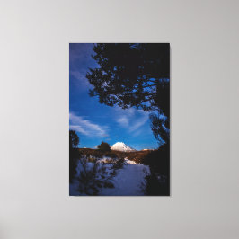 Mount Ngauruhoe vanaf Mount Ruapehu Canvas Afdruk