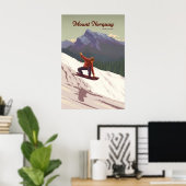 Mount Norquay Banff Canada Snowboarden Reizen Poster (Thuiskantoor)