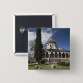 Mount of the Beatitudes Vierkante Button 5,1 Cm (Voorkant /achterkant)