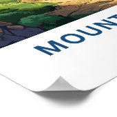 Mount Olympus Griekenland Reisprint Poster (Hoek)