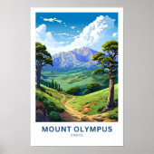 Mount Olympus Griekenland Reisprint Poster (Voorkant)
