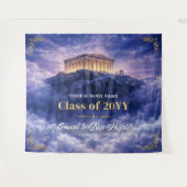 Mount Olympus Klasse Afstudeerbanner, Aangepaste P Wandkleed (Voorkant (horizontaal))