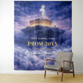 Mount Olympus Prom Night Banner, Aangepaste Homeco Wandkleed (In situ)