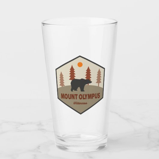 Mount Olympus Wilderness Utah Beer Glas (Voorkant)
