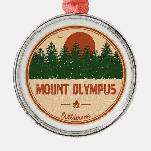 Mount Olympus Wilderness Utah Metalen Ornament (Voorkant)