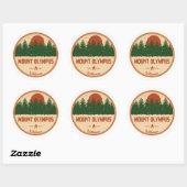 Mount Olympus Wilderness Utah Ronde Sticker (Vel)