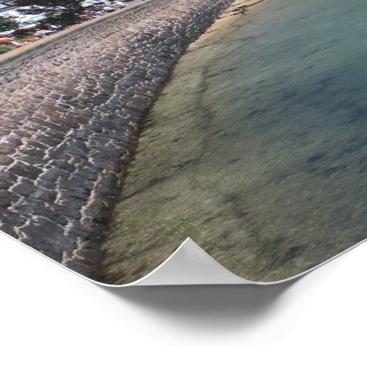 Mount Orgueil Castle and harbour, Gorey, Jersey Poster (Hoek)