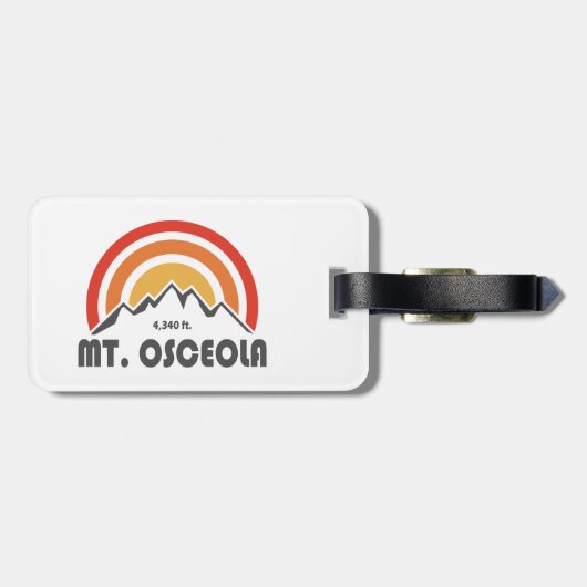 Mount Osceola New Hampshire Bagagelabel (Achterkant horizontaal)
