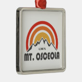Mount Osceola New Hampshire Metalen Ornament (Rechts)