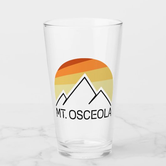Mount Osceola New Hampshire Retro Glas (Voorkant)