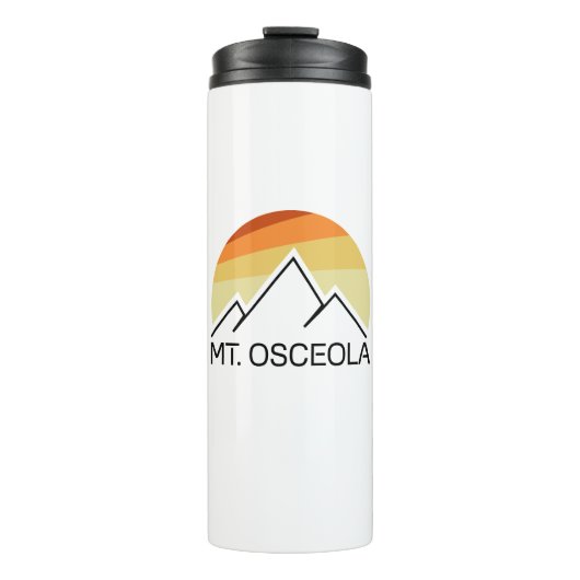 Mount Osceola New Hampshire Retro Thermosbeker (Voorkant)