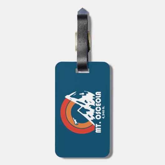 Mount Osceola New Hampshire Sun Eagle Bagagelabel (Achterkant verticaal)