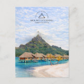 Mount Otemanu, Eiland Bora Bora, Frans-Polynesië Briefkaart (Voorkant)
