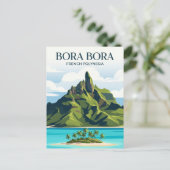 Mount Otemanu Frans-Polynesië Briefkaart (Staand voorkant)
