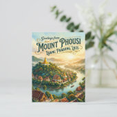 Mount Phousi Laos Briefkaart (Staand voorkant)