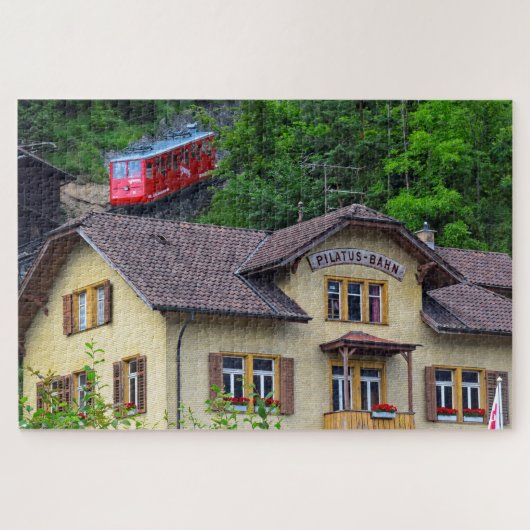 Mount Pilatus Bahn - Cog Railway - 20x30 - 1014 pc Legpuzzel (Horizontaal)