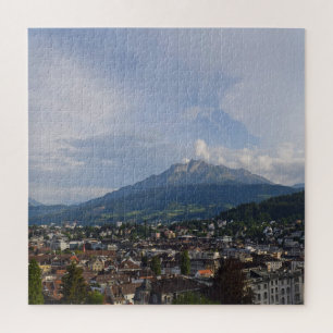 Mount Pilatus Lucerne Zwitserland - 20x20 - 676 pc Legpuzzel