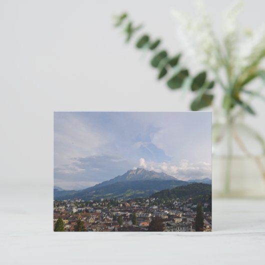 Mount Pilatus Over Luzern, Zwitserland Briefkaart (Staand voorkant)