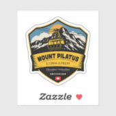 Mount Pilatus , Swiss Alps , switzerland Sticker (Vel)