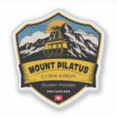 Mount Pilatus , Swiss Alps , switzerland Sticker (Voorkant)