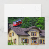 Mount Pilatus, Zwitserland Cog Railway Briefkaart (Voorkant / Achterkant)