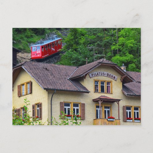 Mount Pilatus, Zwitserland Cog Railway Briefkaart (Voorkant)