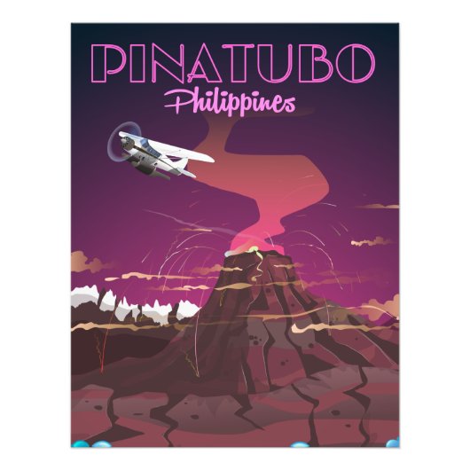 Mount Pinatubo, Filipijnen Foto Afdruk (Voorkant)