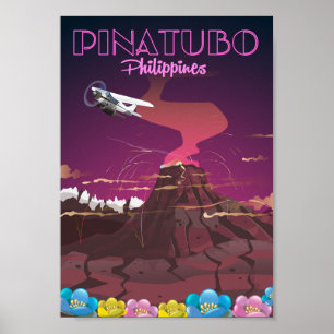Mount Pinatubo, Filipijnen Poster