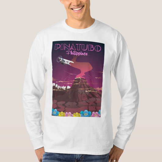 Mount Pinatubo, Filipijnen T-shirt (Voorkant)
