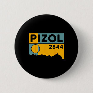 Mount Pizol Vijf Meren Wandeltocht Mountainbiken W Ronde Button 5,7 Cm