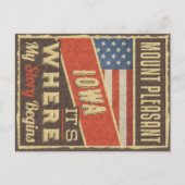 Mount Pleasant Iowa Briefkaart (Voorkant)