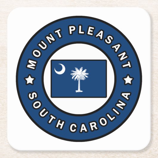 Mount Pleasant South Carolina Kartonnen Onderzetters (Voorkant)