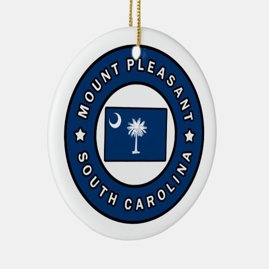 Mount Pleasant South Carolina Keramisch Ornament (Rechts)