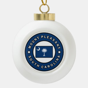 Mount Pleasant South Carolina Keramische Bal Ornament