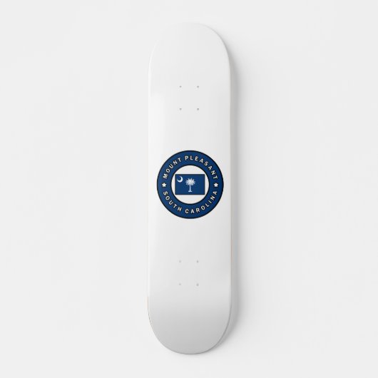 Mount Pleasant South Carolina Persoonlijk Skateboard (Voorkant)
