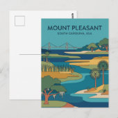 Mount Pleasant, South Carolina, VS VS Briefkaart (Voorkant / Achterkant)