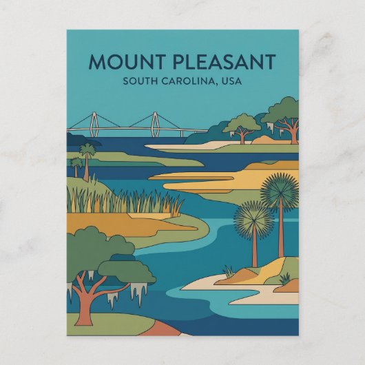 Mount Pleasant, South Carolina, VS VS Briefkaart (Voorkant)