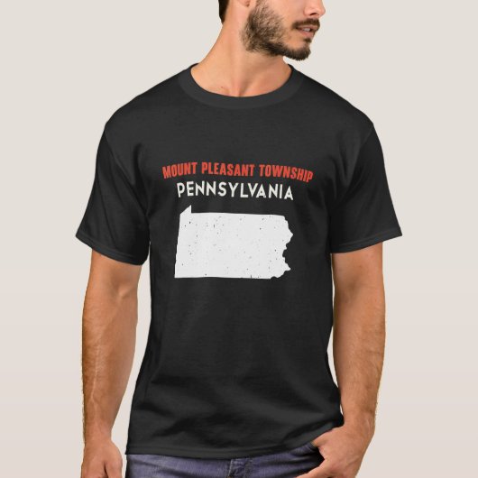 Mount Pleasant township Pennsylvania USA Staat Ame T-shirt (Voorkant)