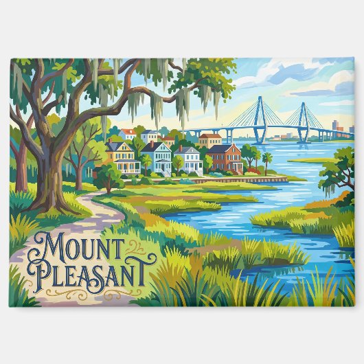 Mount Pleasant USA Magneet (Voorkant)