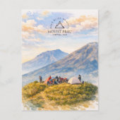 Mount Prau, Midden-Java |  Avontuurlijk Reizen Briefkaart (Voorkant)
