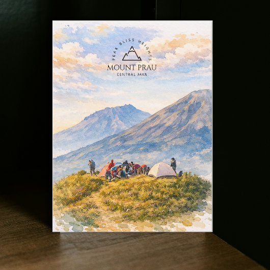 Mount Prau, Midden-Java |  Avontuurlijk Reizen Briefkaart