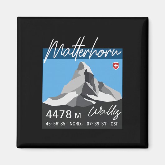 Mount Problemhorn Zwitserland Wandel Climb Wandel Magneet (Voorkant)