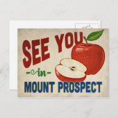 Mount Prospect Illinois Apple - Vintage Travel Briefkaart (Voorkant / Achterkant)
