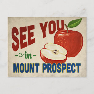 Mount Prospect Illinois Apple - Vintage Travel Briefkaart