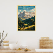 Mount Puncak Jaya Indonesië V03 Poster (Keuken)
